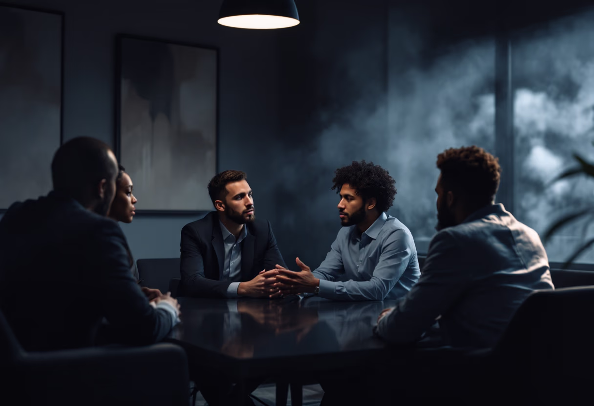 Business professionals in a meeting